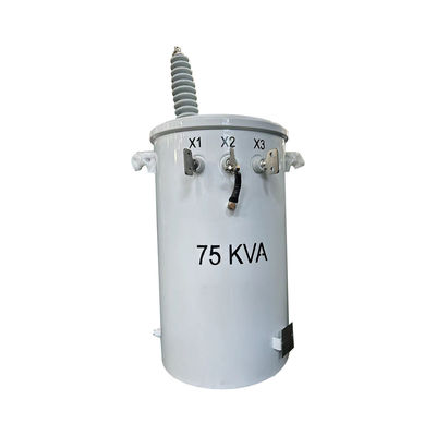 acheter Transformateur de distribution à pôle unique 75kva huile immergée 13,2KV à 240V fabrication en ligne