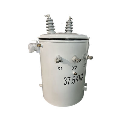 acheter 37.5kva Transformateur à pôle montagé à phase unique Distribution d'électricité immergée en huile13.8kv à 240v fabrication en ligne
