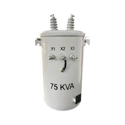 acheter Transformateur de distribution monté sur un pôle de 75kva à une seule phase d'huile à haute tension fabrication en ligne