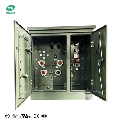 acheter Transformateur à plateau montré à une seule phase de 15kva 200Hz 2400V alimentation en boucle CSA ANSI IEEE Transformateur de distribution rempli de liquide standard fabrication en ligne