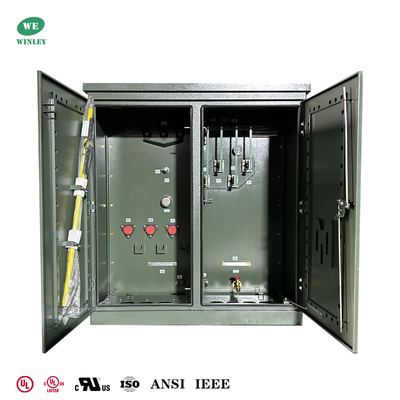 acheter Transformateur sur socle triphasé immergé dans l'huile, 600 kVA, homologué UL, 34,5 kV à 480 V, transformateur de distribution d'énergie efficace fabrication en ligne