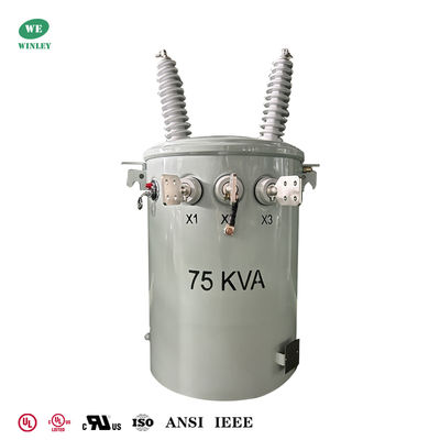 acheter 75Kva Single Phase Pole Mounted Transformer Overhead Distribution  Dual Windings 34500V to 120/240V UL/cUL Listed fabrication en ligne