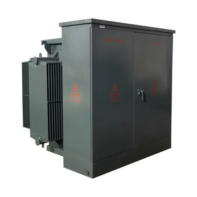 Transformateur monté sur piédestal immergé dans l'huile extérieur 3 phases 10KV 500KVA