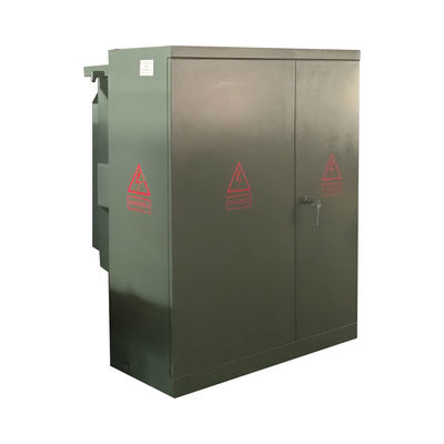 500 KVA 3 phases, huile de transformateur montée sur une plaque type 13800v à 208v