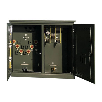 300 KVA Transformateur de distribution immergé dans l'huile à trois phases monté sur une plateforme 24,94 KV