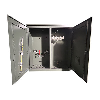 Substation de distribution de transformateurs à trois phases montée sur une plaque de remplissage 13200V à 480V 2500 Kva