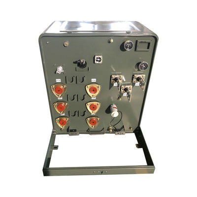 Transformateur montagé sur une plaque de 50 Kva, distribution de 12000V à 240V