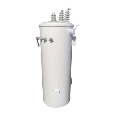 112.5Kva Trois pôles en phase montés sur le transformateur de distribution aérienne huile immergée 13,8KV