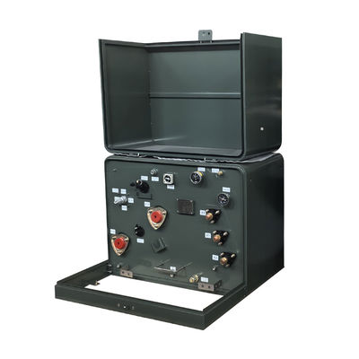 Transformateur de distribution monté sur une plate-forme monophase de 100 Kva, pétrole immergé, rencontre le DOE 2016