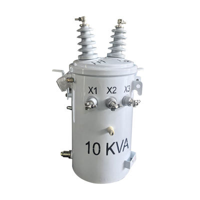 Transformateur de distribution à pôle monophasé de 10 Kva 12470V à 240V