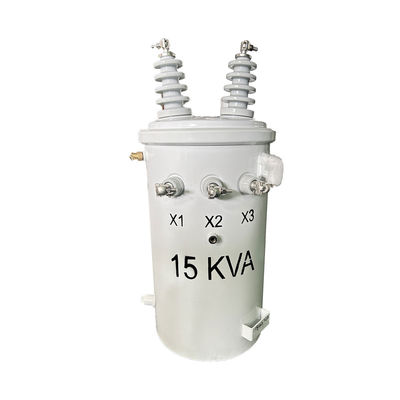 Huile du transformateur de distribution aérienne à phase unique de 15kva immergée 13200GrdY/7620