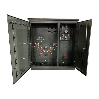 Transformateur électrique à trois phases de 100 KVA Transformateur monté sur le plateau des normes ANSI/IEEE 34500V à 208V