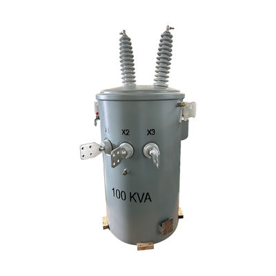 Transformateur à pôle électrique à phase unique de 100 Kva transformateur pas à pas de 35 KV à 240 V prix