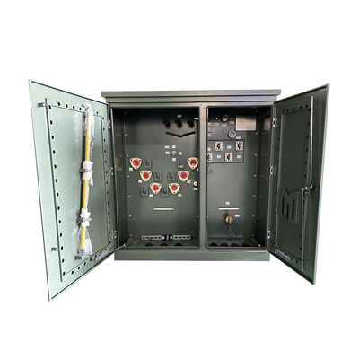 L'huile du transformateur montée sur une plaque de 3 phases de 500kva remplie de 12470v à 480v