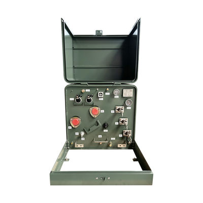 75KVA Transformateur monté sur un tampon monophasique à l'extérieur ANSI C57 24,94V à 120V
