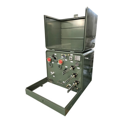 Transformateur monté sur un tampon monophase de 100kva résidentiel extérieur Ansi C57 34,5v à 120v