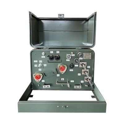 Transformateur monté sur une plaquette à phase unique de 25 KVA de 12000V à 240VPréparateur professionnel ANSI/IEEE Std