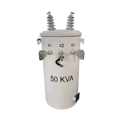50kva Transformateur à pôle unique monté à l'huile immergée Distribution de 4160V à 120/240V