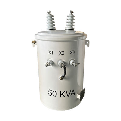 Transformateur à pôle électrique à phase unique de 50kva Transformateurs électriques step-down