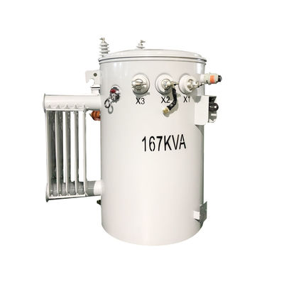 167kva Transformateur à pôle unique monté CSP Distribution immergée en huile Pas en bas 4160v À 480v
