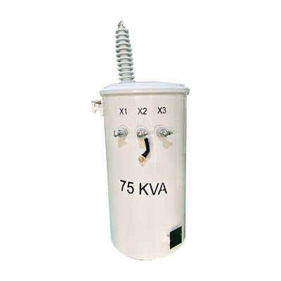Transformateur montagé sur pôle monophase de 75 kva Normes IEEE/ANSI 12470V à 480V Transformateur à pôle de puissance