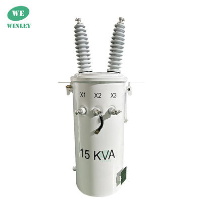 Système de distribution électrique monophasé monopôle de la CEI 15KVA 24,94 / 0,24KV