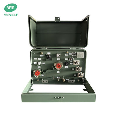 Transformateur à plateau montagé à une seule phase de 25kva standard ANSI IEEE 4160GrdY/2400 personnalisé pour les résidences