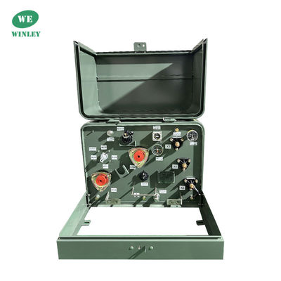 Transformateur de distribution d'huile immergé de 25kva à une seule phase, réservoir ANSI IEEE 304SS