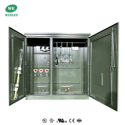 2100Kva Transformateur à trois phases monté sur une plaque d'appoint Distribution immergée en huile 13800 à 480V IEEE C57