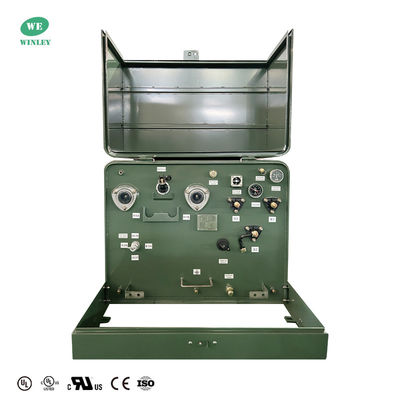 Transformateur de distribution monté sur une plate-forme monophase de 50 KVA 22860GrdY/13200 Norme IEEE/ANSI/DOE 2016