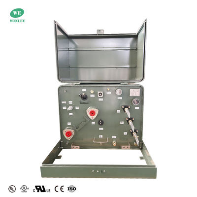 UL Liste 167kVA Transformateur montagé sur plateau à phase unique 13800V à 120V Transformateur de distribution immergé dans l'huile Normes ANSI IEEE