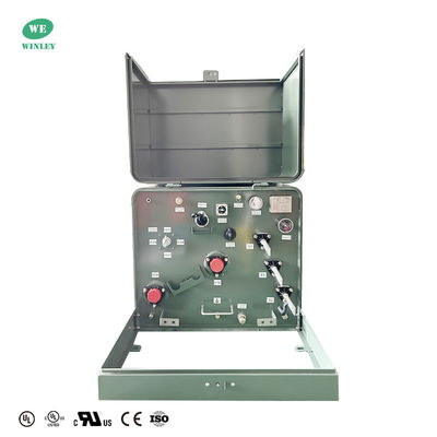Transformateur de distribution monté sur un tampon à phase unique de 75 Kva Passer de 34,5 KV à 240 V Normes ANSI IEEE