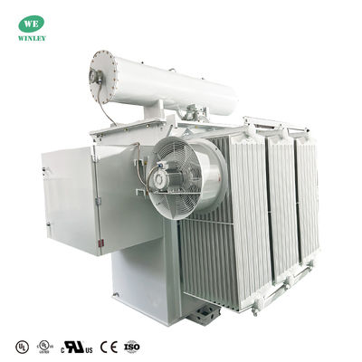 Transformateur de puissance de sous-station 2,5 MVA, conservateur, type à bain d'huile, abaisseur 24940V à 480V, normes ANSI IEEE
