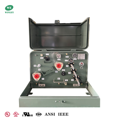 50Kva Transformateurs de distribution montagés sur une seule plaque de phase Puissance accrue de 240V à 4160V UL Liste CSA ANSI Prix des normes IEEE