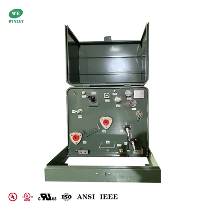 Transformateurs monophasés sur socle de 75 kVA, homologués UL, pour la distribution d'énergie, 480 V à 120 V, normes ANSI IEEE