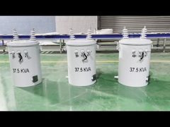 37.5kva Transformateur électrique à pôle monté à une seule phase Onan 4160V à 480V ANSI