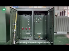 UL Liste de 600Kva 3 Phase Pad Transformateur monté à l'huile immergé 34,5KV à 480V Distribuer efficacement la puissance